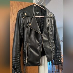 Women's Black Leather Jacket